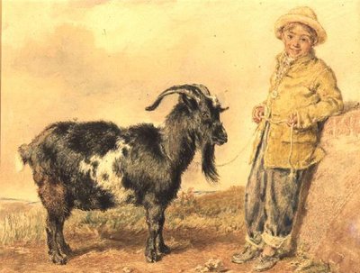 Jongen en geit, 1836 door William Henry Hunt